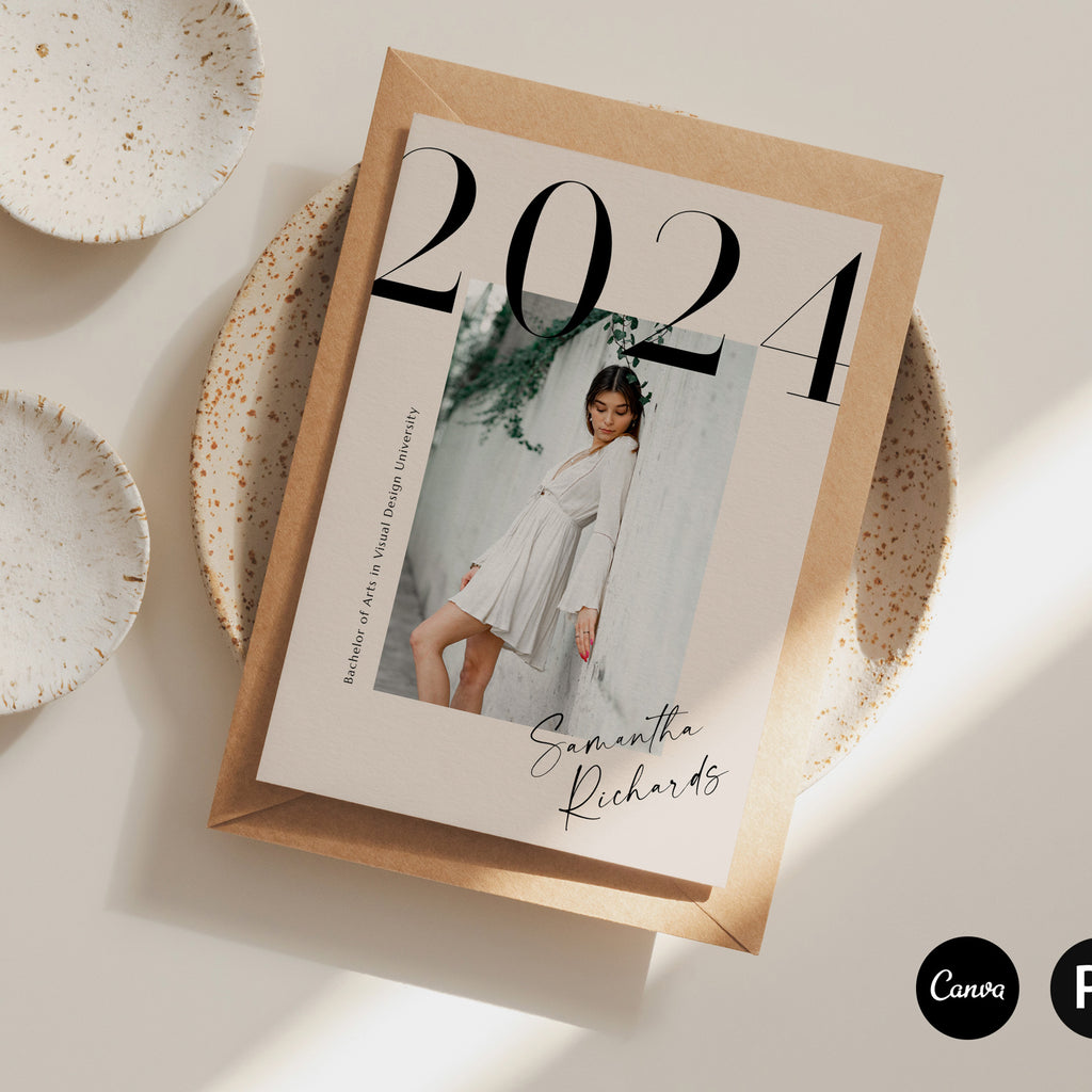 Cheers to the Class of 2024 - Graduation Announcement Template-Template-Salsal Design