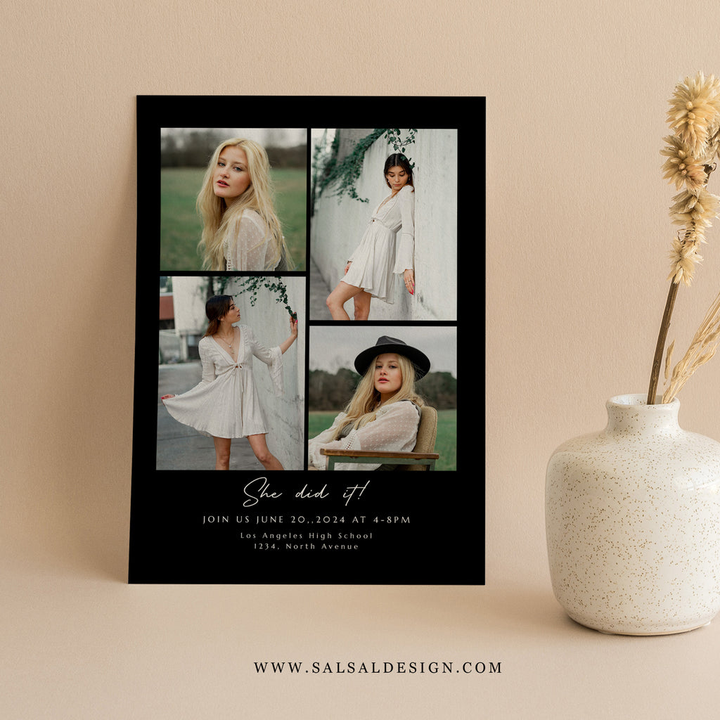 Cheers to the Class of 2024 - Graduation Announcement Template-Template-Salsal Design