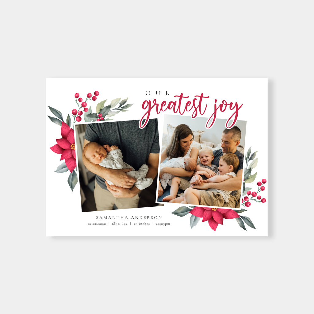 Greatest Joy - Holiday Card Template-Template-Salsal Design