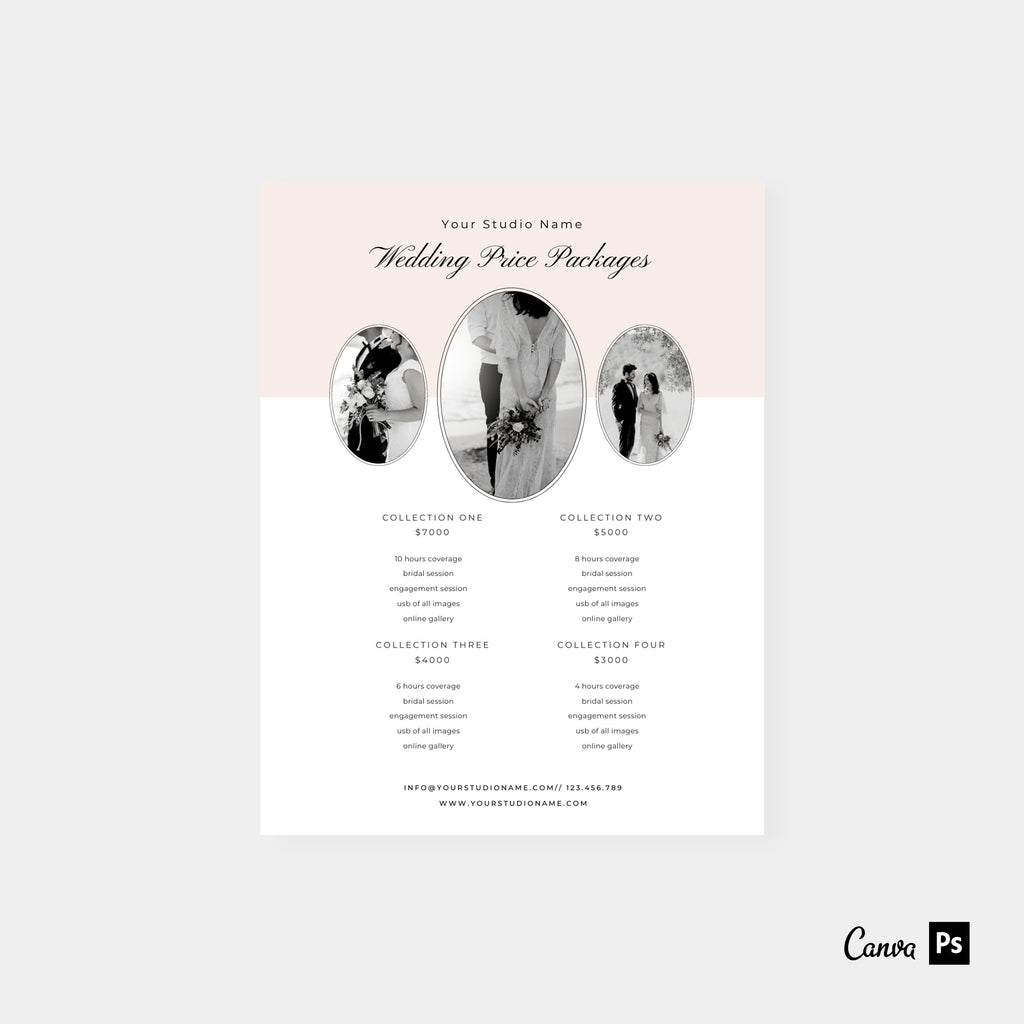 Joyful Memories - Wedding Photography Price Guide Template-Template-Salsal Design