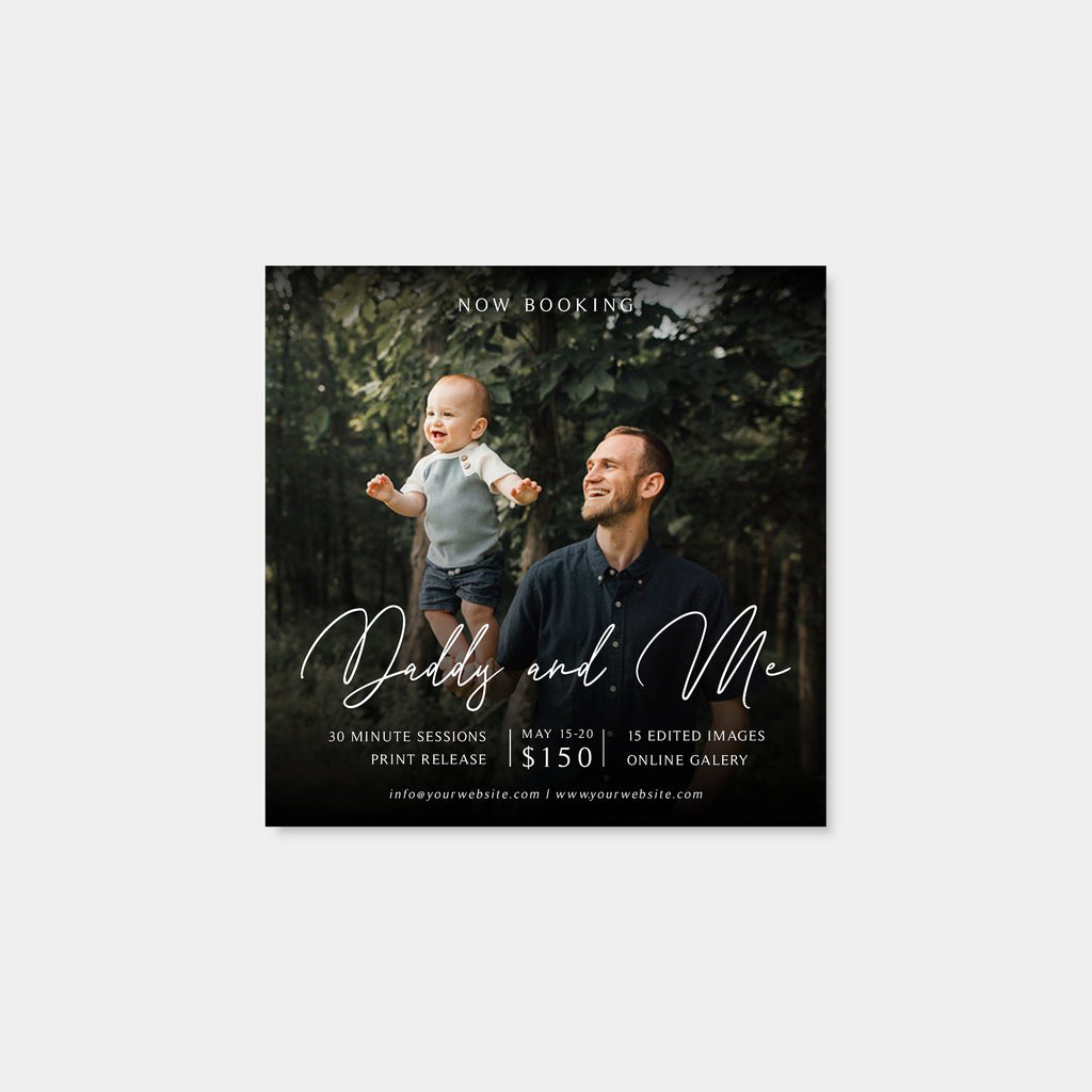 Little Boy - Daddy & Me Mini Session Template-Template-Salsal Design