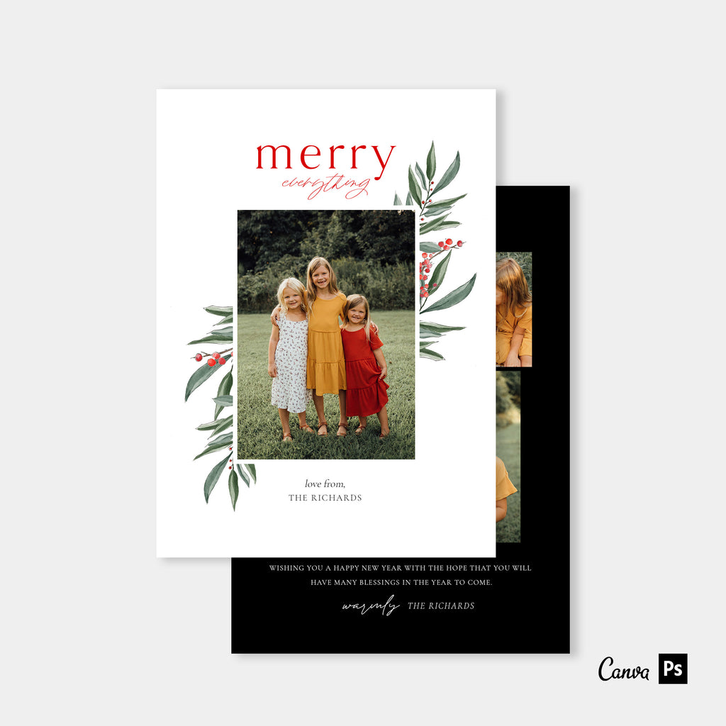 Golden Moments - Christmas Card Template-Christmas Card-Salsal Design
