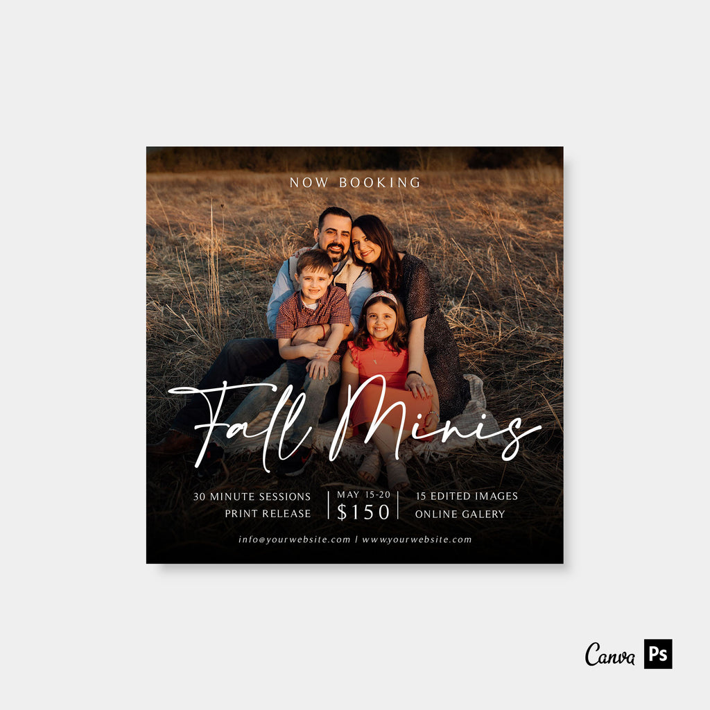 Fall in Nature - Fall Mini Session Template-Template-Salsal Design