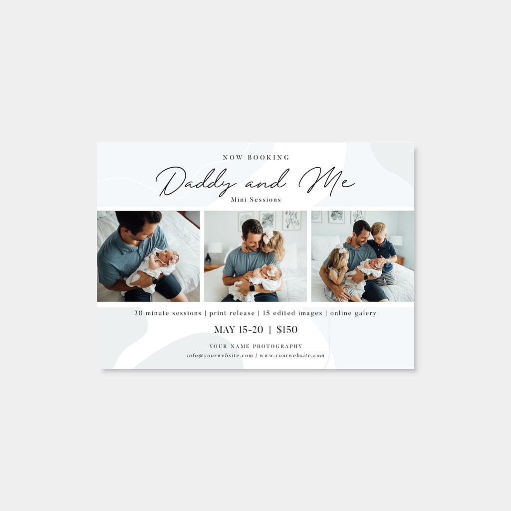 Daddy's Girl - Daddy & Me Mini Session Template-Template-Salsal Design