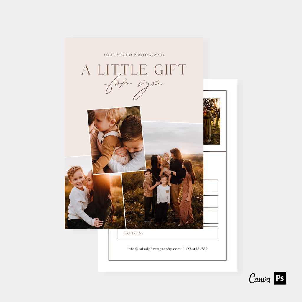 Sweetest Moments - Photographer Gift Certificates Template-Template-Salsal Design
