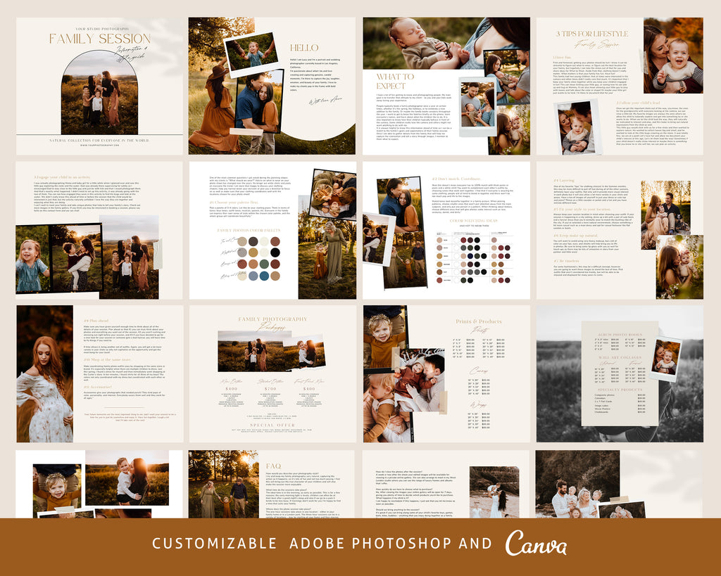 Beautiful Life - Family Session Template-Template-Salsal Design