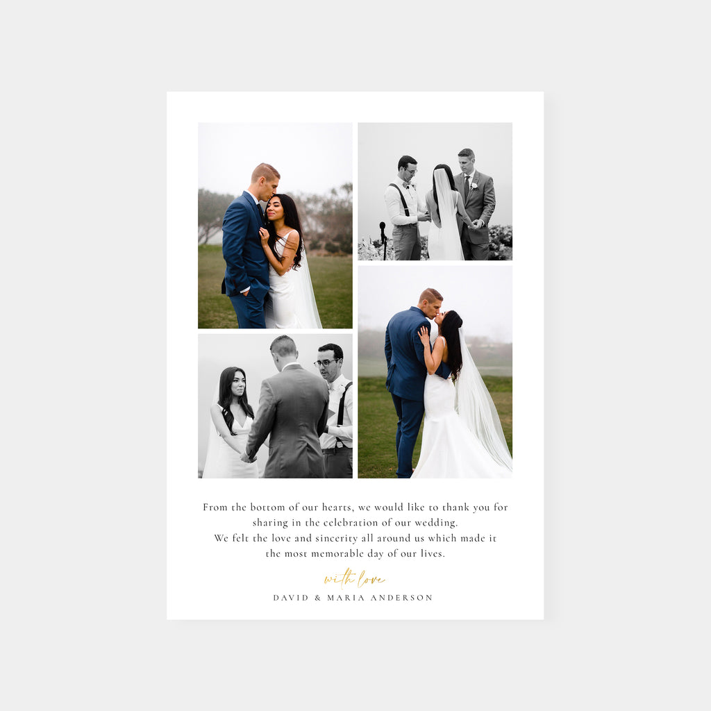 Formal Affair - Wedding Thank You Card-Template-Salsal Design