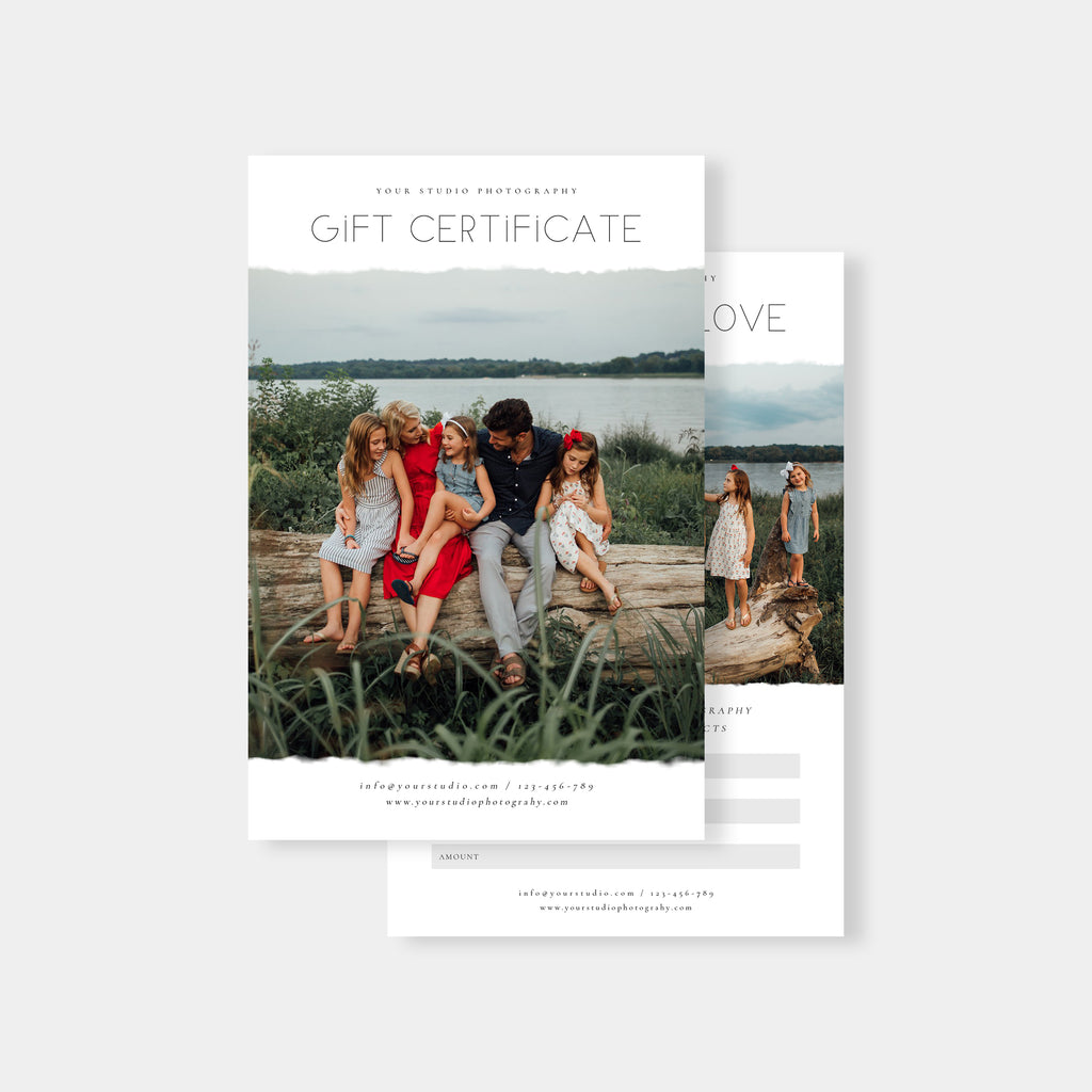 Lovely Gift - Photographer Gift Certificates Template-Template-Salsal Design