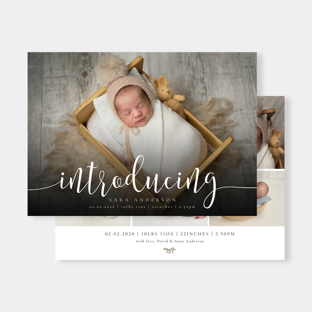 Our Newest - Birth Announcement Template-Template-Salsal Design