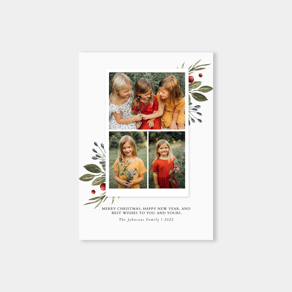 Golden Love - Christmas Card Template-Christmas Card-Salsal Design