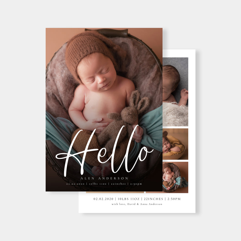 New Addition - Birth Announcement Template-Template-Salsal Design