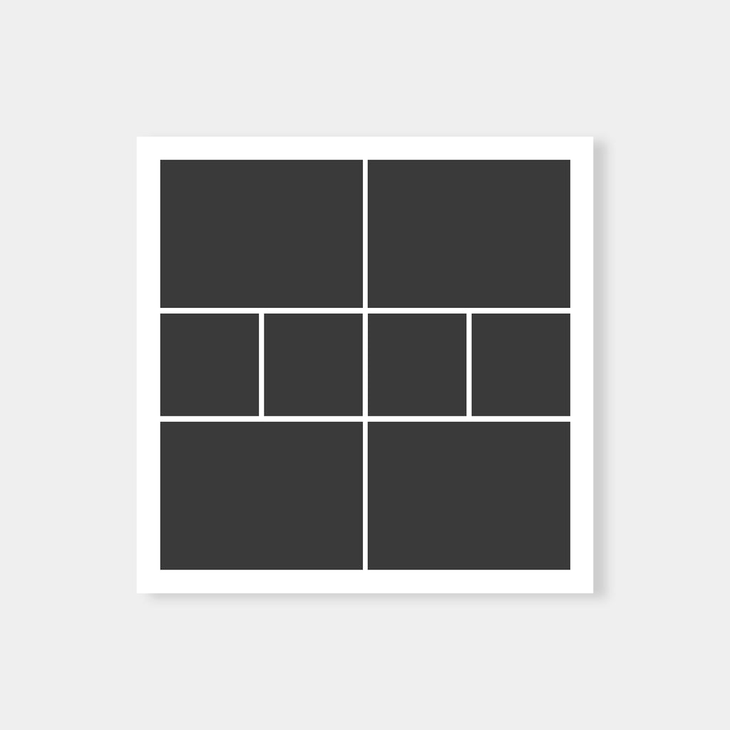 Square 16x16 - Collage Template-Template-Salsal Design