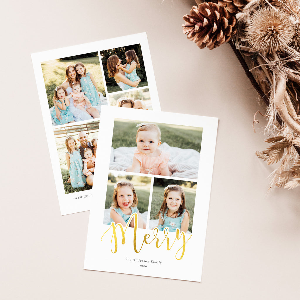 Simple Merry - Holiday Card Template-Template-Salsal Design