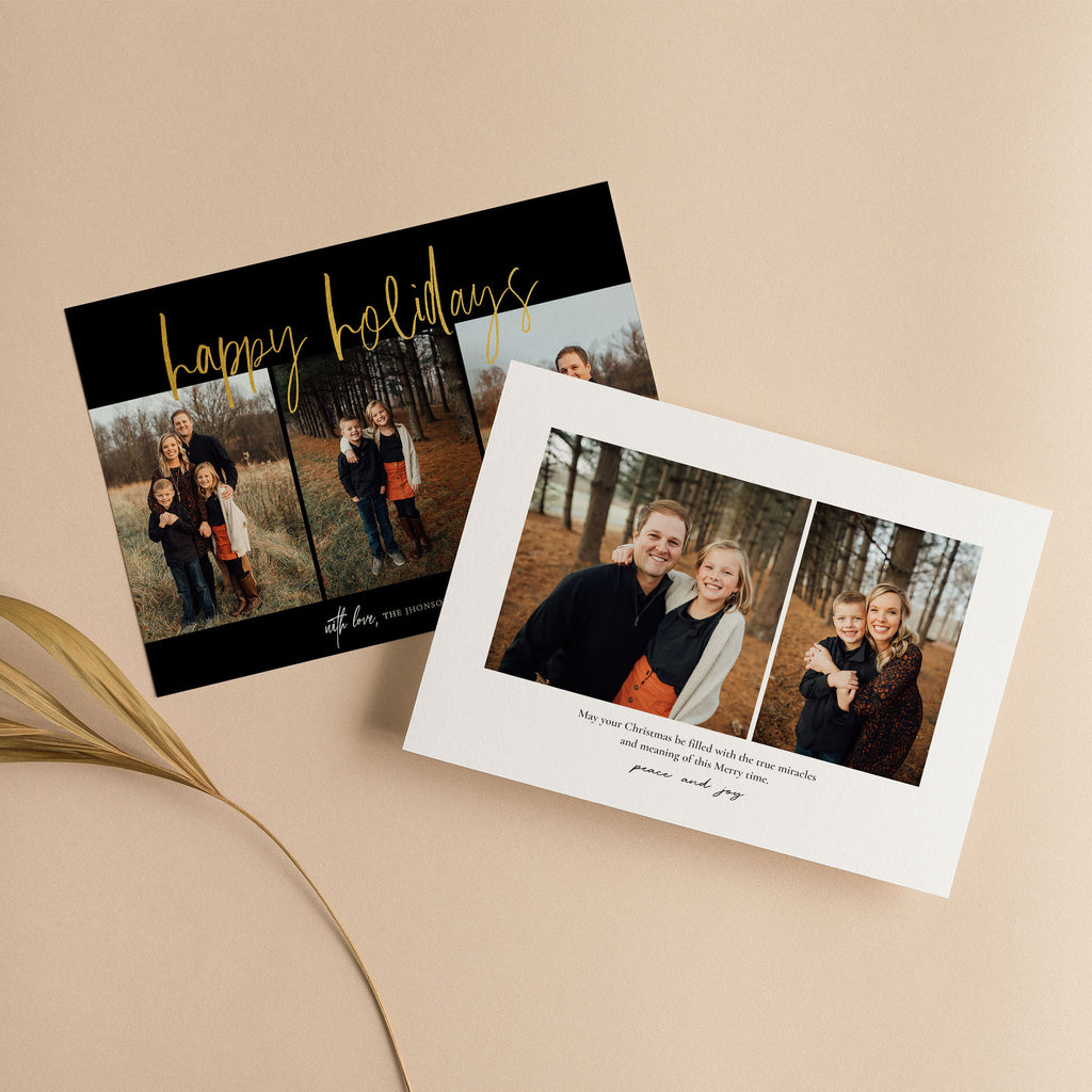 Golden Holiday - Holiday Card Template-Template-Salsal Design