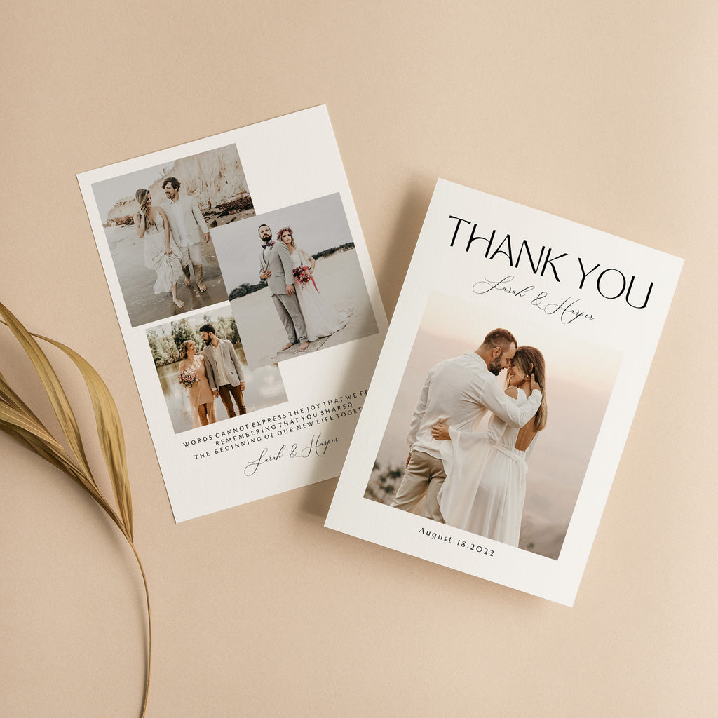 Happy Memories - Wedding Thank You Card Template-Template-Salsal Design