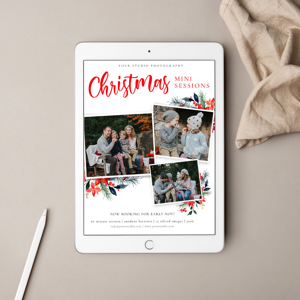 Playful Layout - Christmas Mini Session Template-Template-Salsal Design