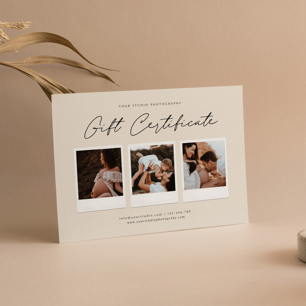 Happiness - Photographer Digital Gift Certificates Template-Template-Salsal Design