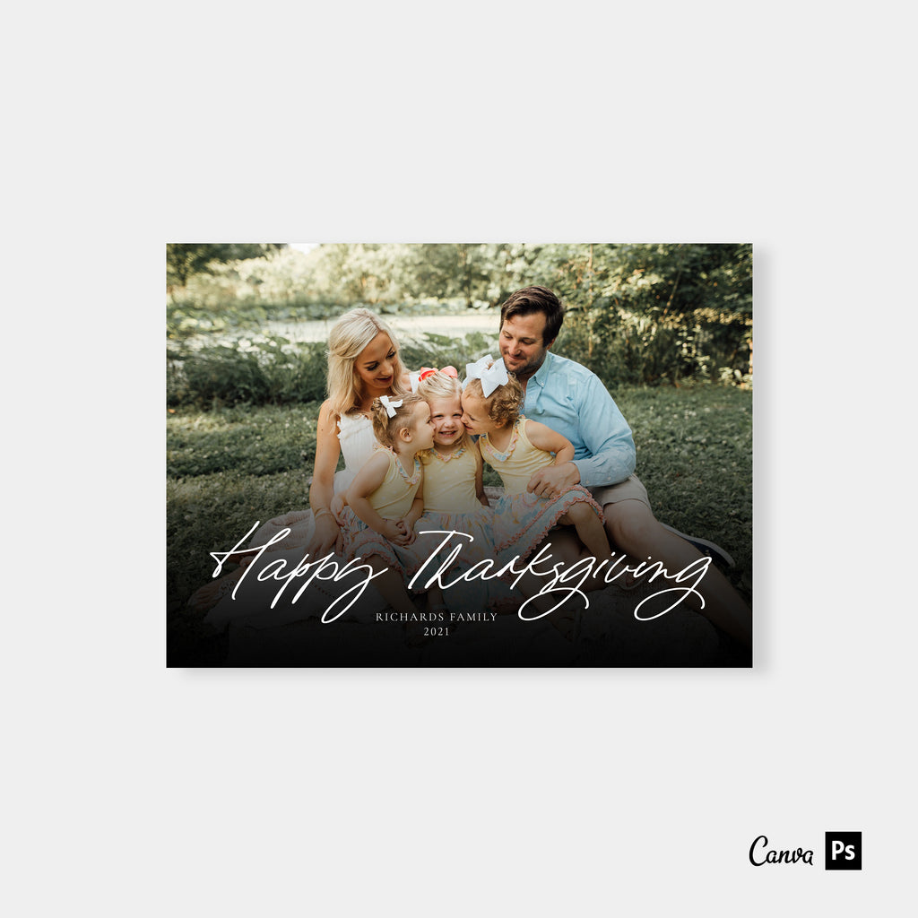 Joyful Family - Thanksgiving Card-Template-Salsal Design