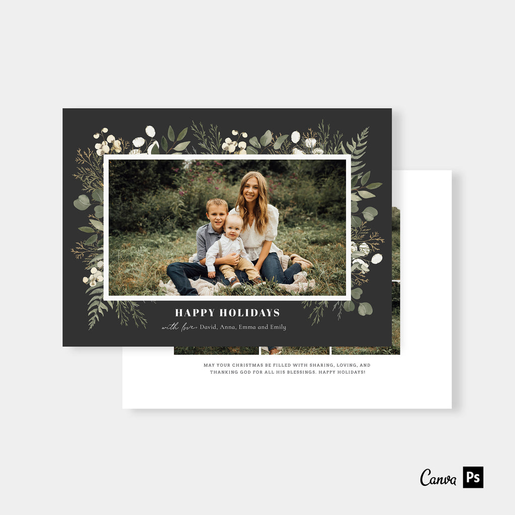 Holiday Happiness - Holiday Card Template-Template-Salsal Design
