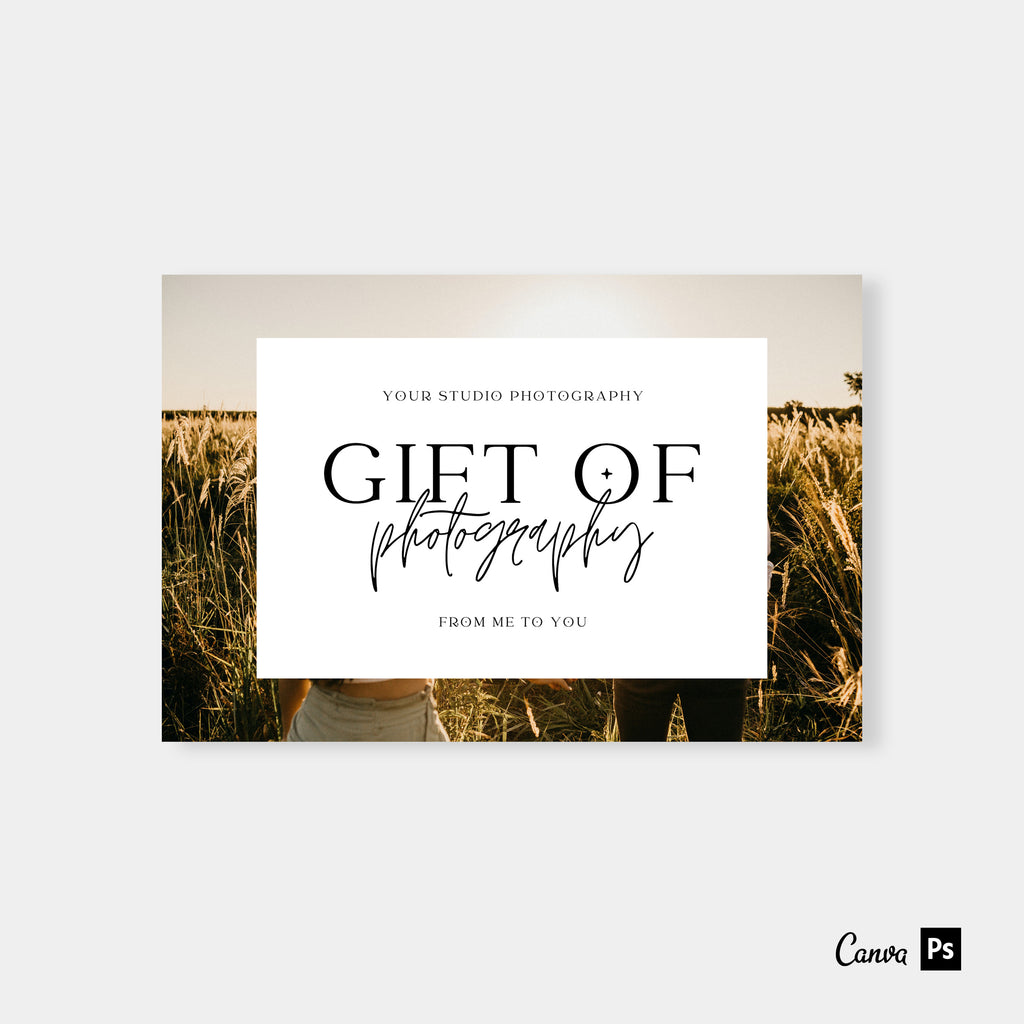 Simple Frame - Photographer Gift Certificates Template-Template-Salsal Design