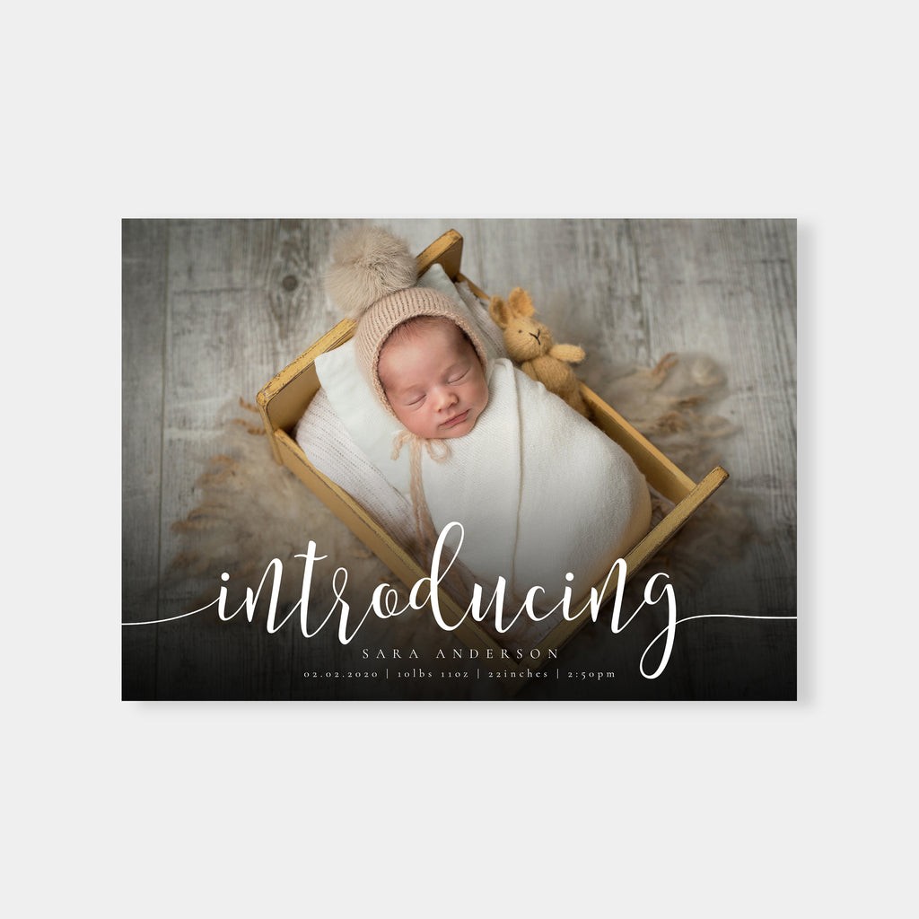 Our Newest - Birth Announcement Template-Template-Salsal Design
