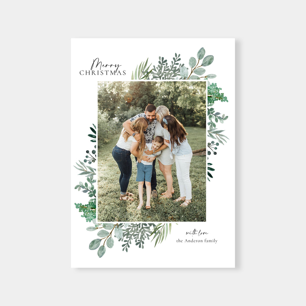 Extra Floral - Christmas Card Template-Template-Salsal Design