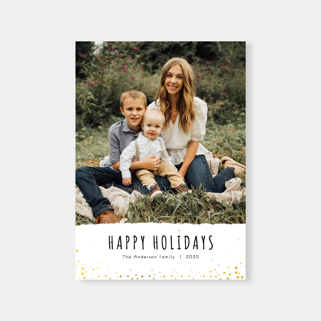 Dotted Design - Holiday Card-Template-Salsal Design
