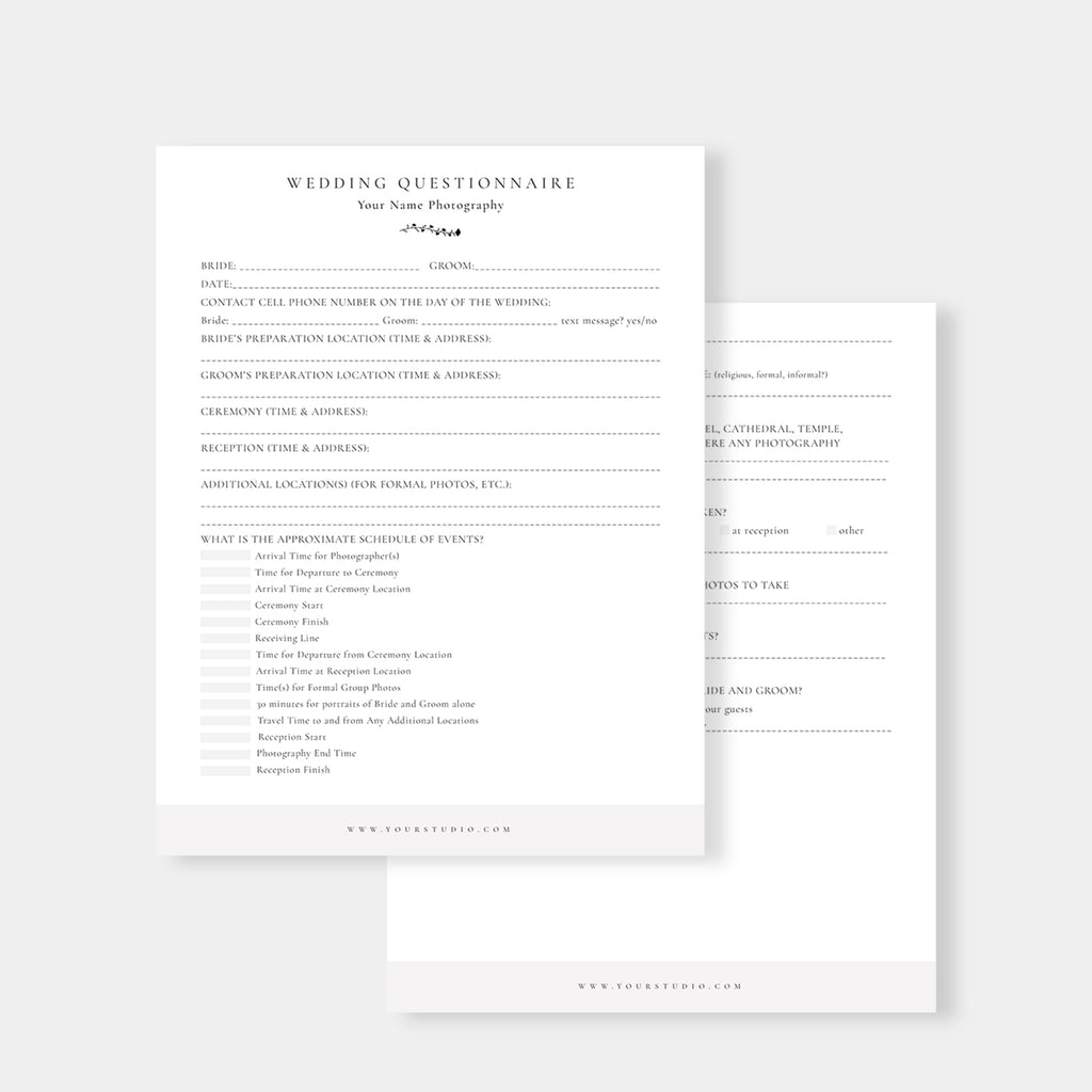 Wedding Photography Questionnaire Template-Template-Salsal Design
