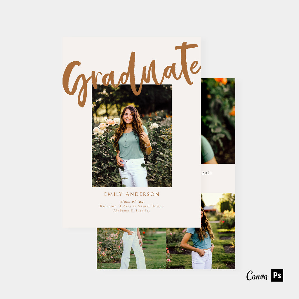 Layered Collage - Graduation Announcement Template-Template-Salsal Design