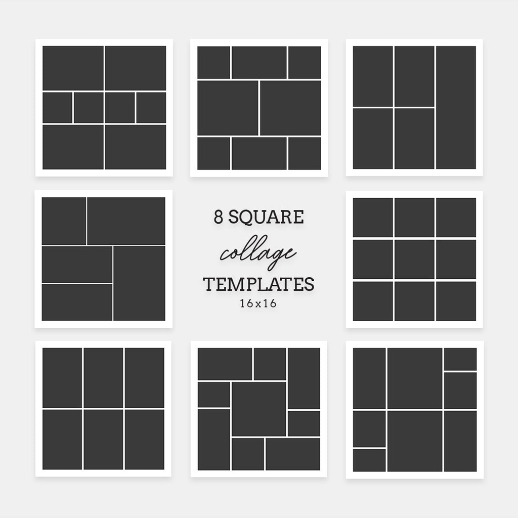 Square 16x16 - Collage Template-Template-Salsal Design