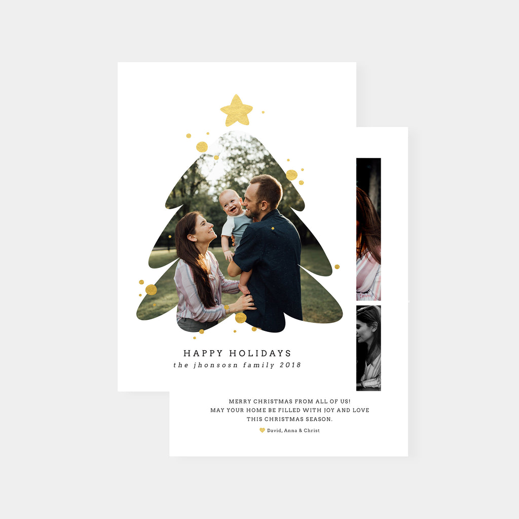 Christmas Tree - Christmas Card Template-Template-Salsal Design