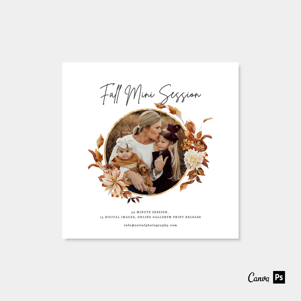 Hoop Bouquet - Fall Mini Session Template-Template-Salsal Design