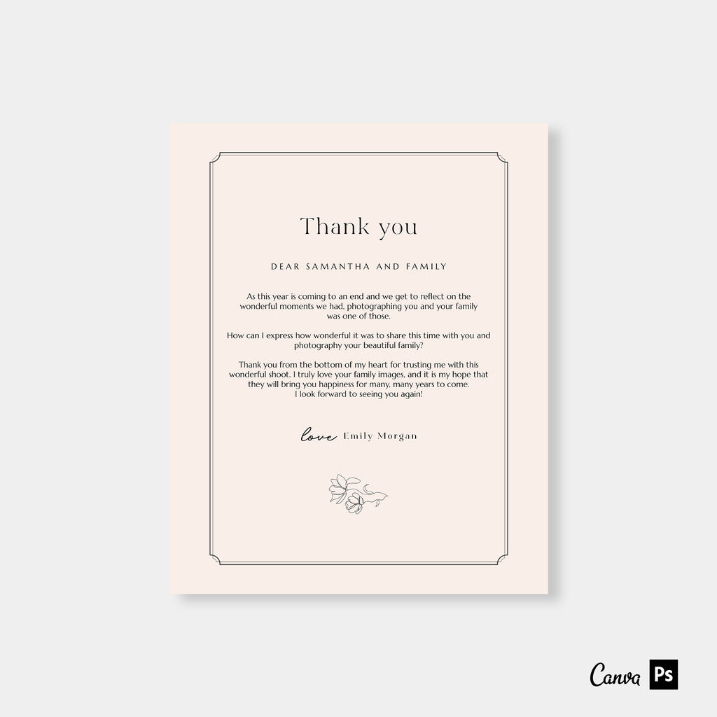 Timeless - Thank You Photography Email Marketing-Template-Salsal Design