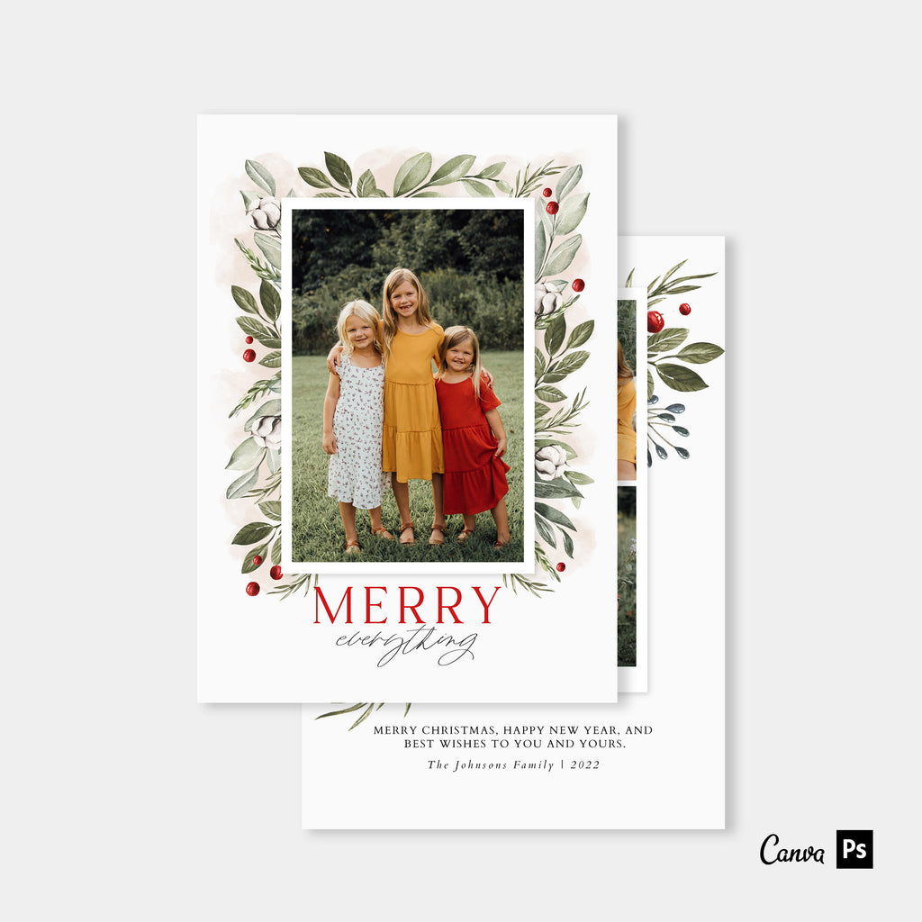 Golden Love - Christmas Card Template-Christmas Card-Salsal Design