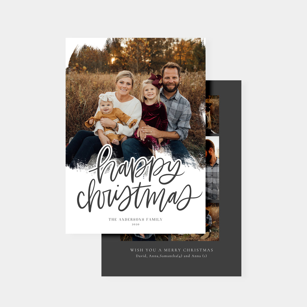 Happy Christmas - Christmas Card Template-Template-Salsal Design