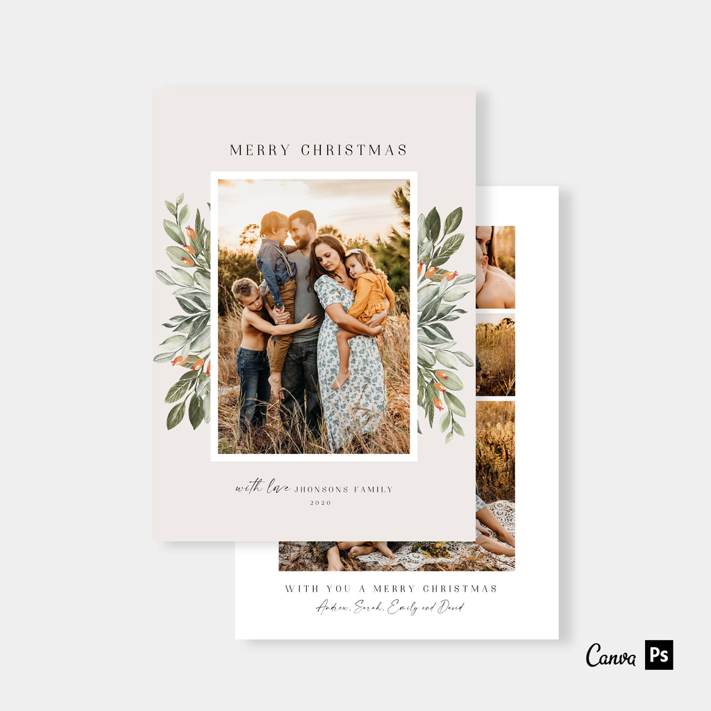 So Blessed - Christmas Card Template-Template-Salsal Design