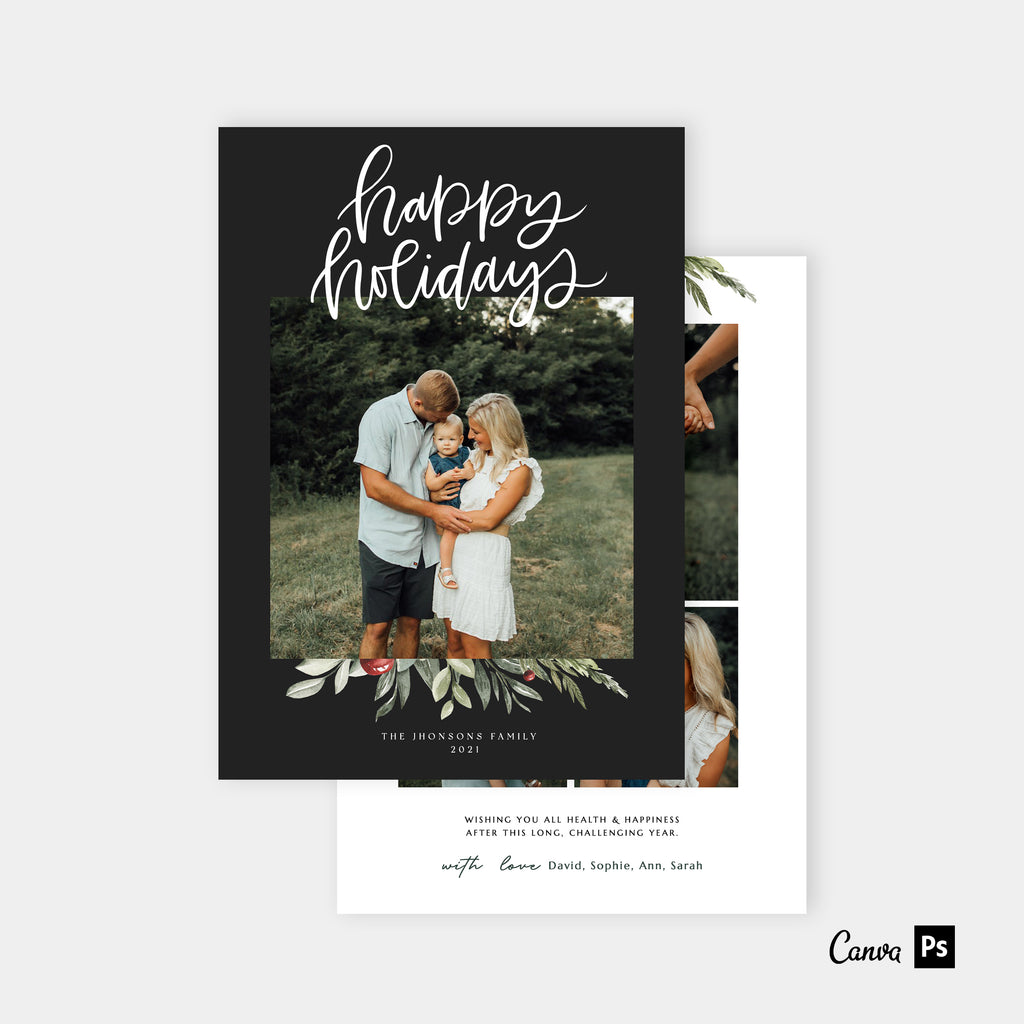Triple Blessings - Holiday Card Template-Template-Salsal Design