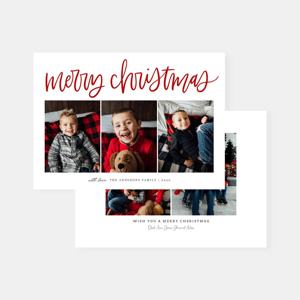 Modern Christmas - Christmas Card Template-Template-Salsal Design