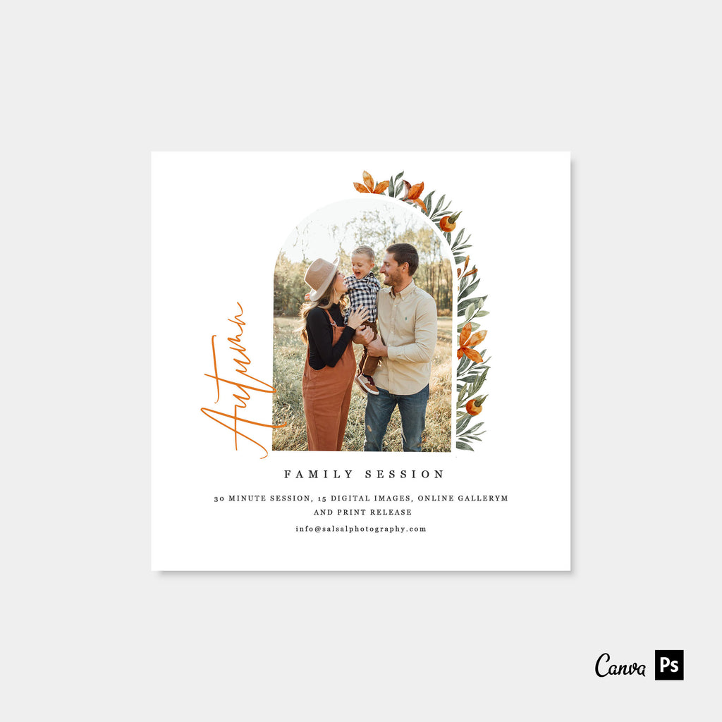 Happy Little One - Fall Mini Session Template-Template-Salsal Design
