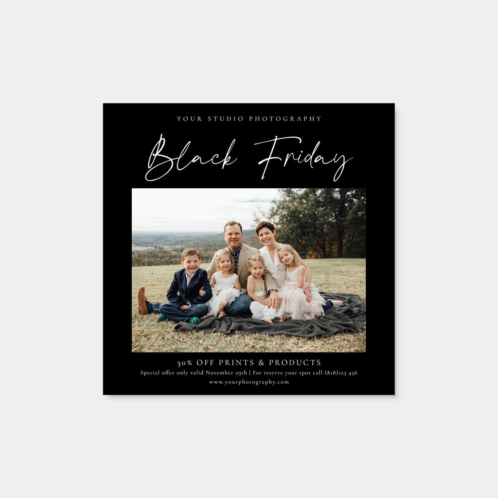 Friday Deals - Black Friday Christmas Mini Session Template-Template-Salsal Design