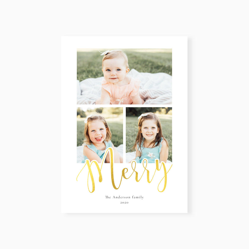 Simple Merry - Holiday Card Template-Template-Salsal Design