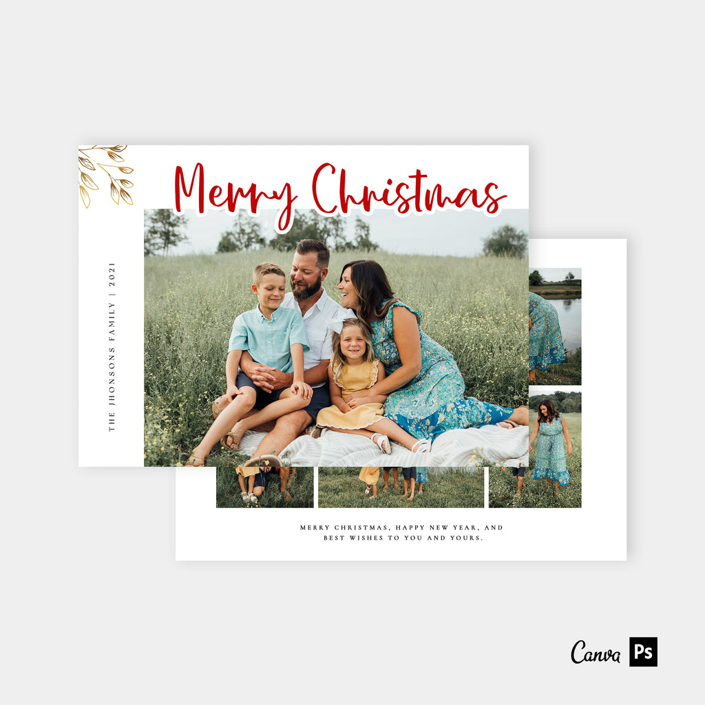 Celebrate The Joy - Christmas Card Template-Template-Salsal Design