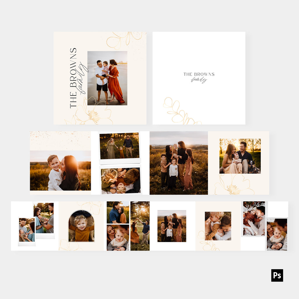 Happy Memories - Family Mini Accordion Album Template-Template-Salsal Design