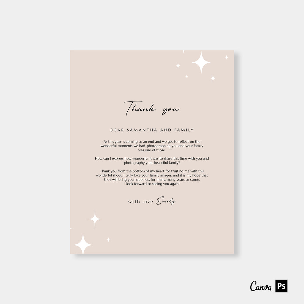 Stars - Thank You Photography Email Marketing-Template-Salsal Design
