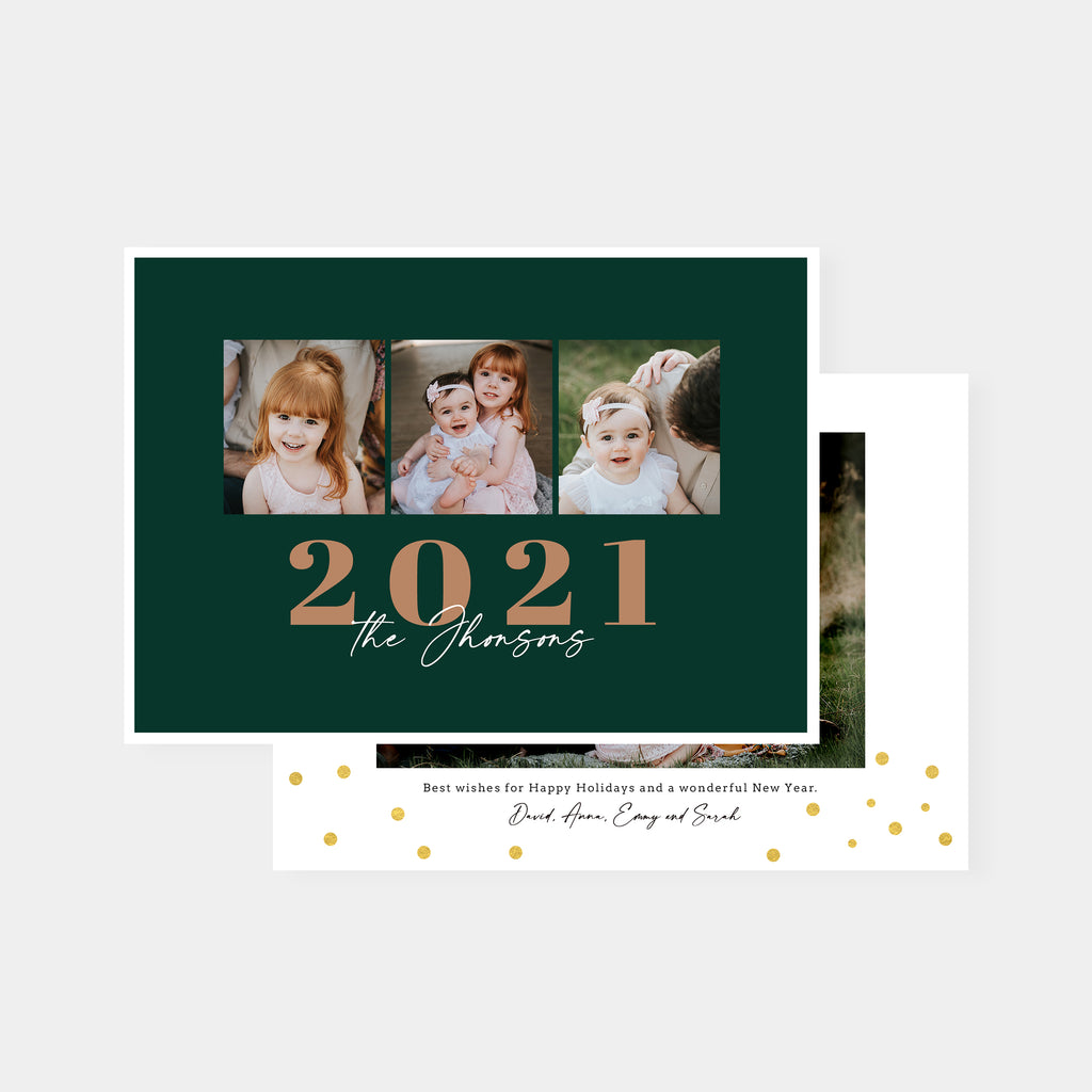 Peaceful Year - New year Card Template-Template-Salsal Design