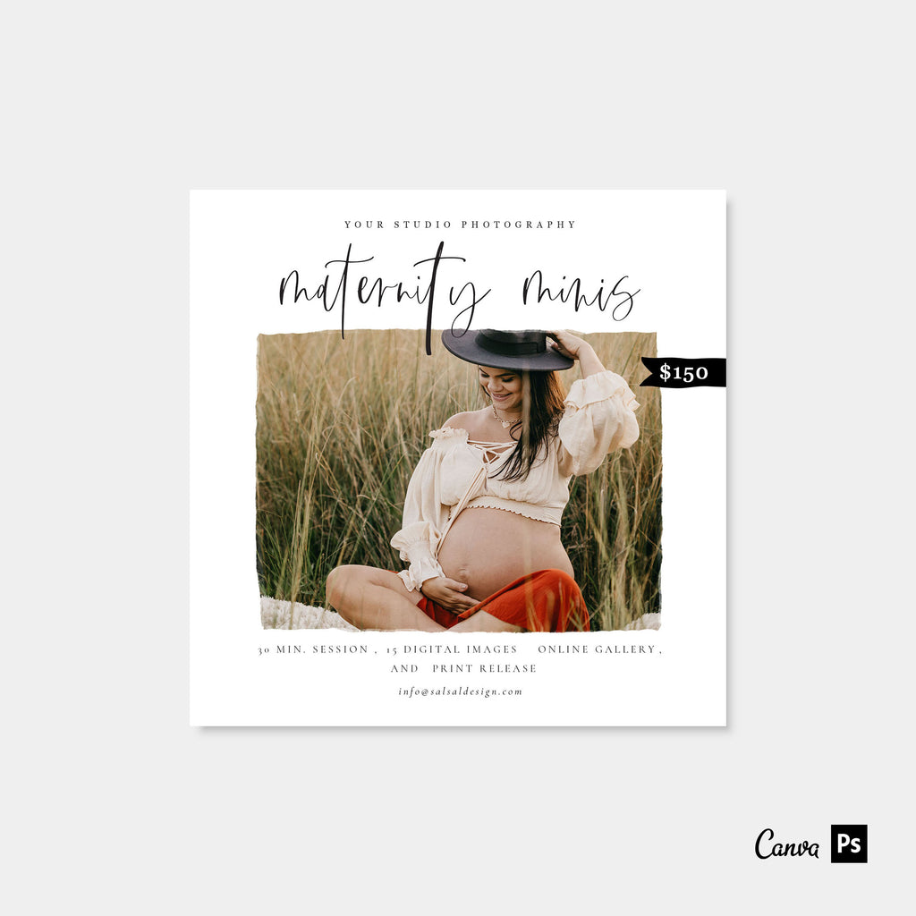 Greatest Joy - Maternity Mini Session Template-Template-Salsal Design