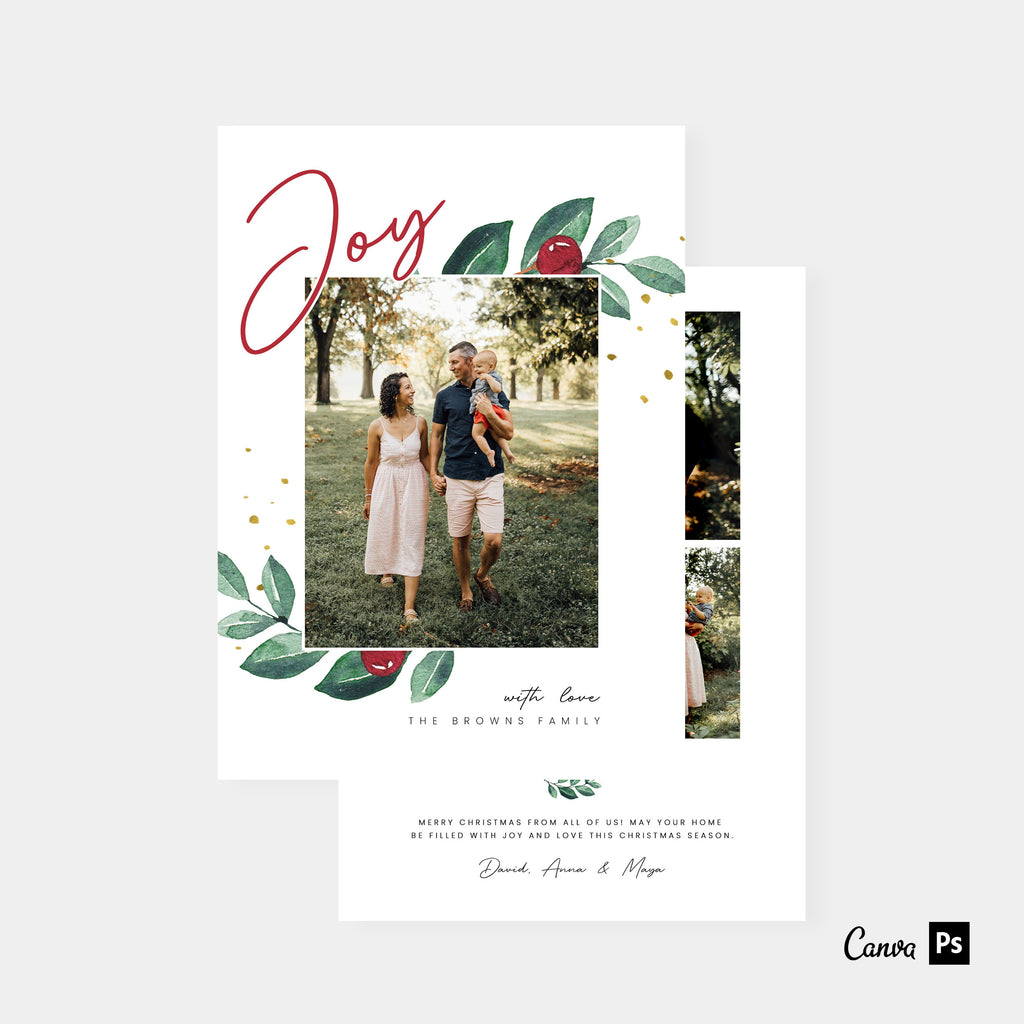 Joyful Family - Christmas Card Template-Template-Salsal Design