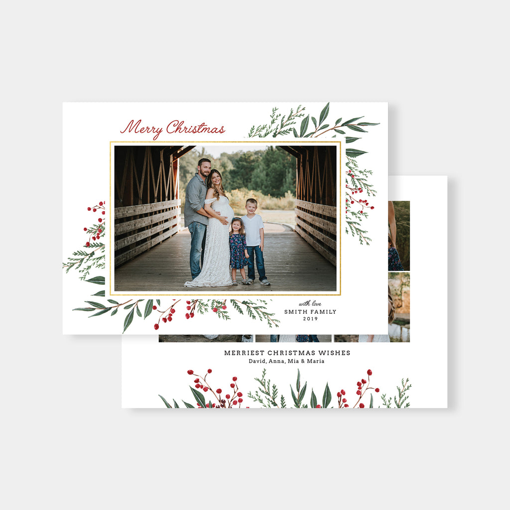 Smith | Horizontal - Christmas Card Template-Template-Salsal Design