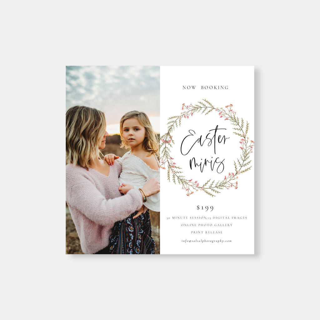 Round Branch - Easter Mini Session Template-Template-Salsal Design