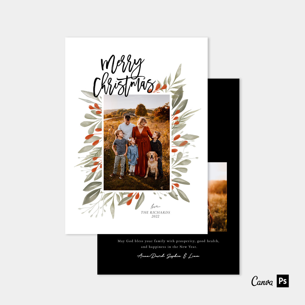 Joyful - Christmas Card Template-Christmas Card-Salsal Design